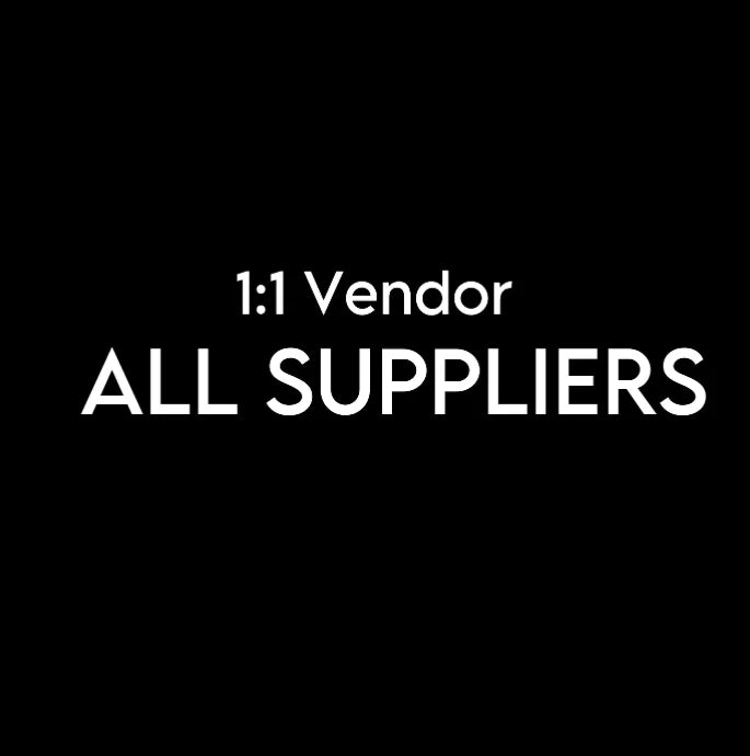 All of my 1:1 suppliers